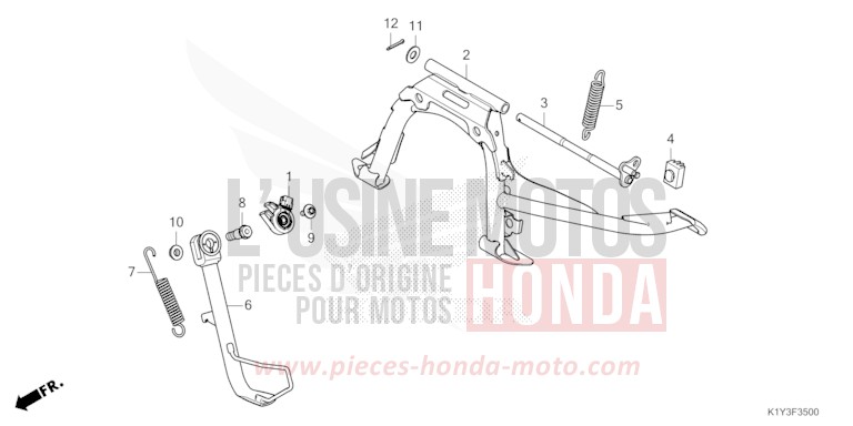 STAND for PCX 125 MAT DIM GRAY METALLIC (NHC34) from 2021